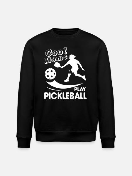 Pickleball Cool Moms Play Pickleball - Stanley/Stella ROLLER Unisex Organic Sweatshirt - black