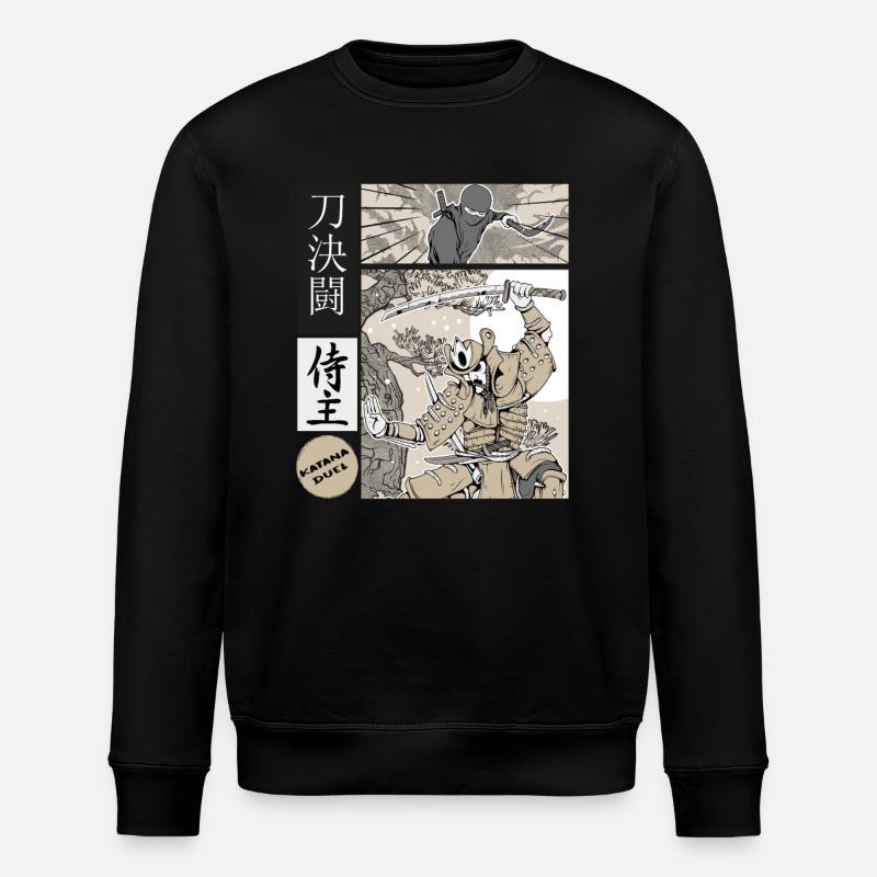 Samurai Katana Duel vs Ninja - Sweat bio ROLLER Stanley/Stella Unisexe - noir