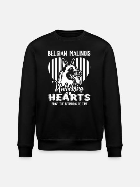 Love Belgian Malinois - Stanley/Stella ROLLER Unisex Organic Sweatshirt - black