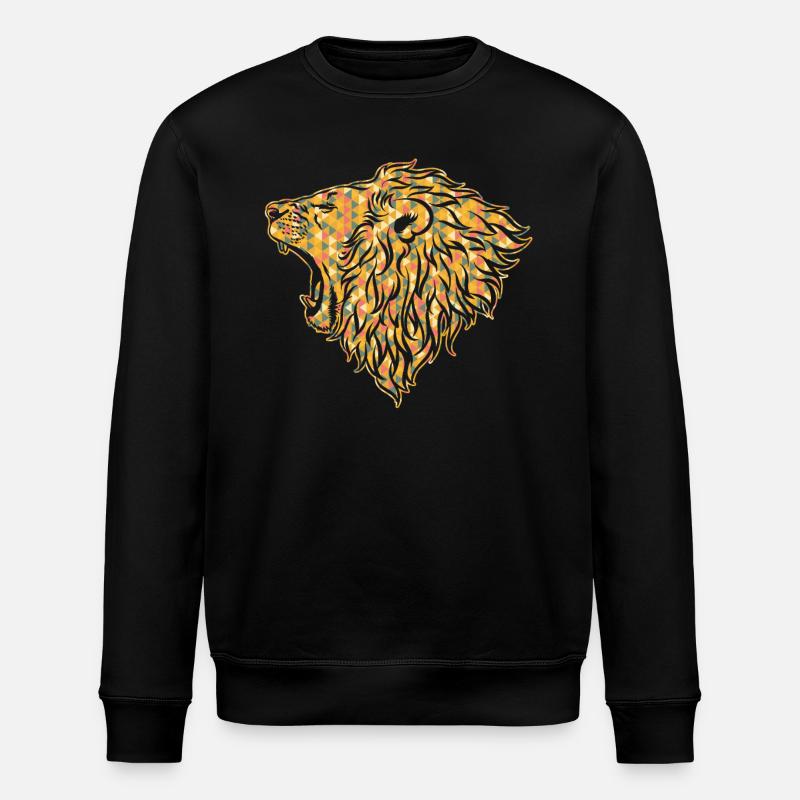 Lion Geometric - Stanley/Stella ROLLER Unisex Organic Sweatshirt - black