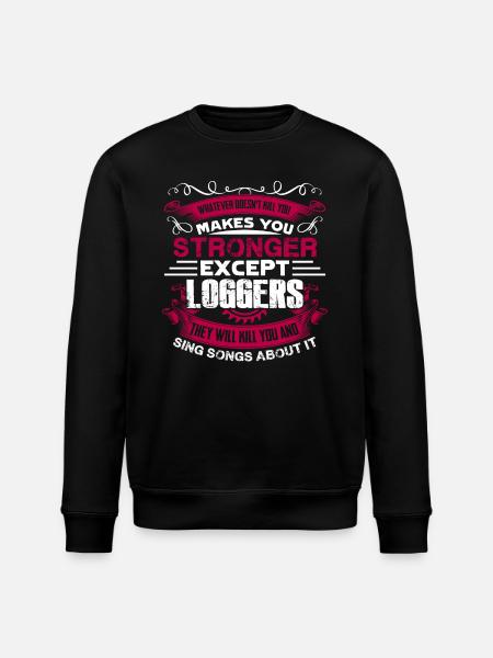 Logger Strong Logger - Stanley/Stella ROLLER Unisex Organic Sweatshirt - black