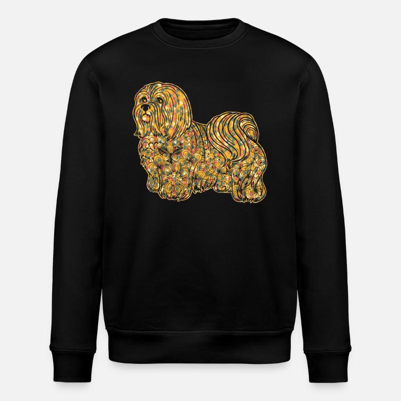 Maltese Geometric - Stanley/Stella ROLLER Unisex Organic Sweatshirt - black