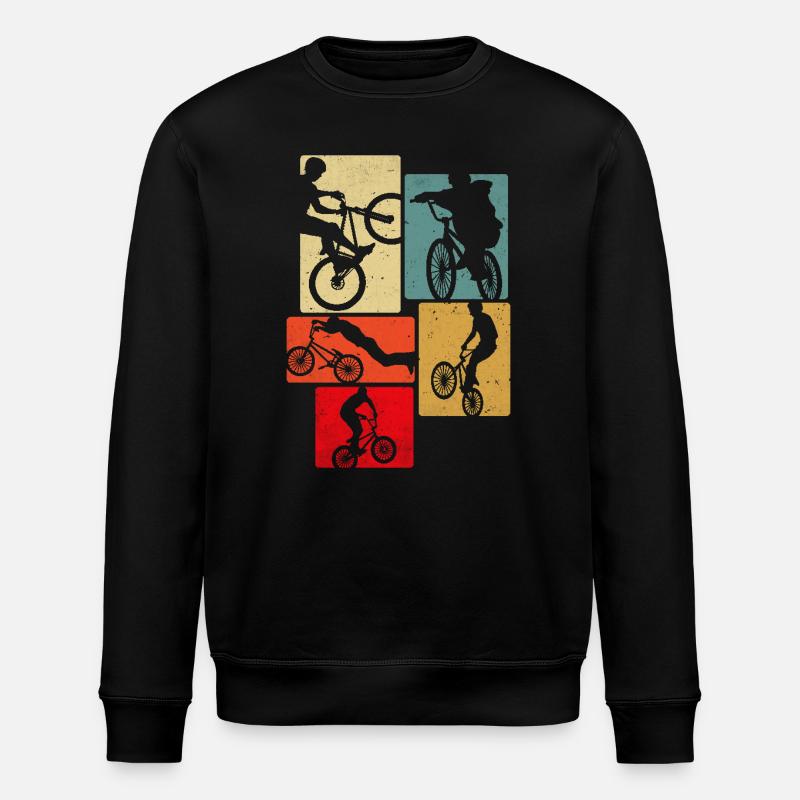 Vélo Rétro - Sweat bio ROLLER Stanley/Stella Unisexe - noir