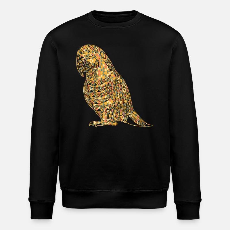 Parrot Geometric - Stanley/Stella ROLLER Unisex Organic Sweatshirt - black