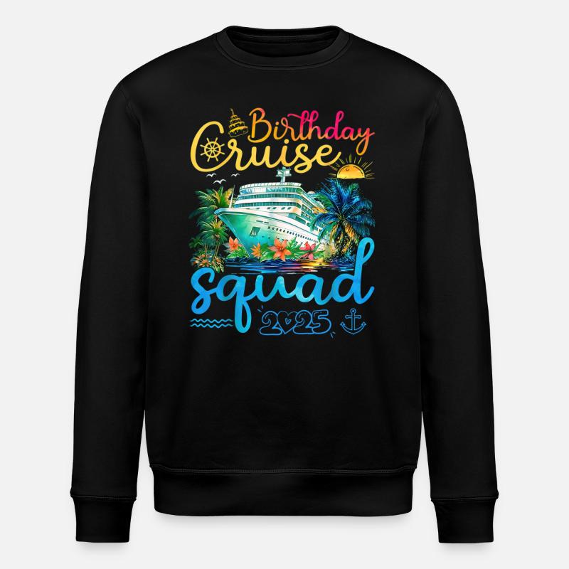 Anniversaire Croisière Squad 2025 - Sweat bio ROLLER Stanley/Stella Unisexe - noir