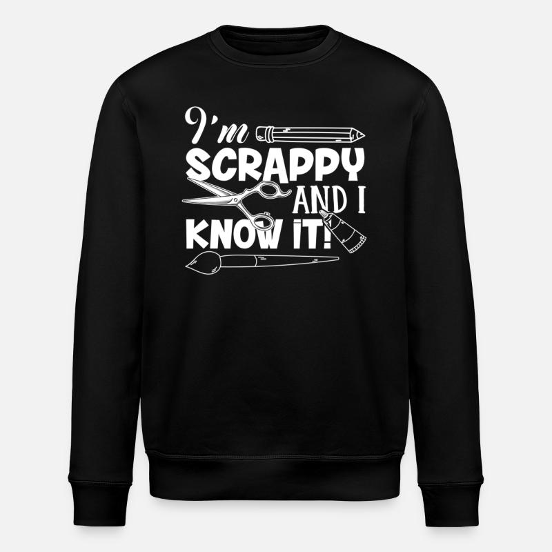 Scrapbook I Know Scrapbook - Stanley/Stella ROLLER Unisex Organic Sweatshirt - black