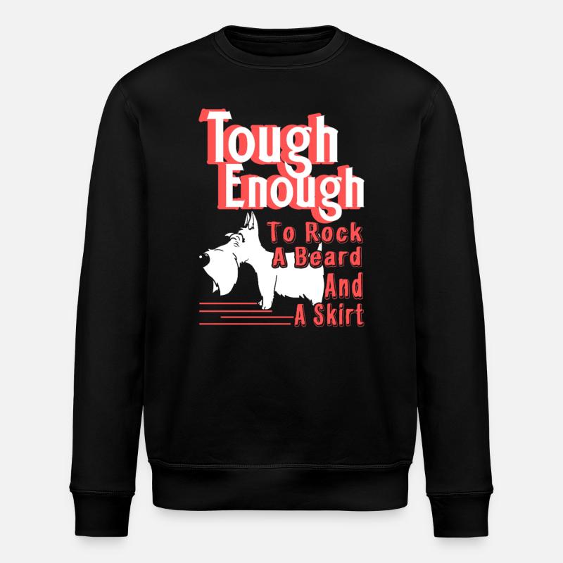 Scottish Terrier Tough Enough - Stanley/Stella ROLLER Unisex Organic Sweatshirt - black