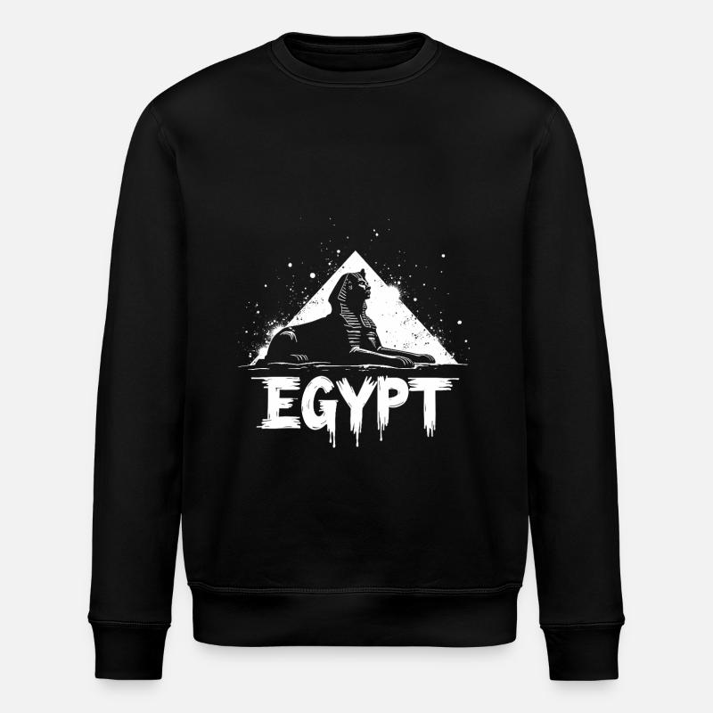 Ägypten Sphinx Pyramide - Stanley/Stella Unisex Bio-Sweatshirt ROLLER - Schwarz