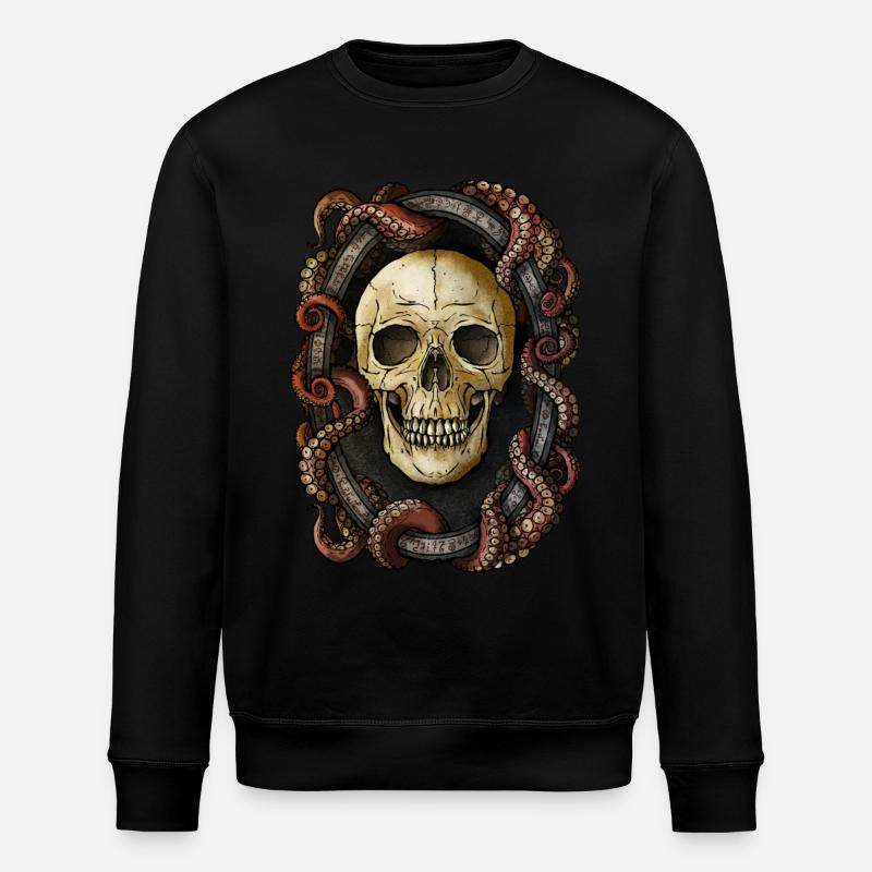 Skull Tentacles - Stanley/Stella Unisex Bio-Sweatshirt ROLLER - Schwarz