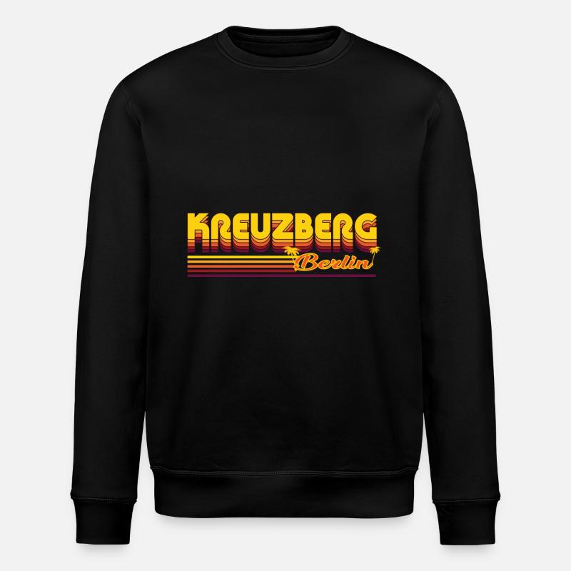 cool Kreuzberg Berlin district design - Stanley/Stella ROLLER Unisex Organic Sweatshirt - black