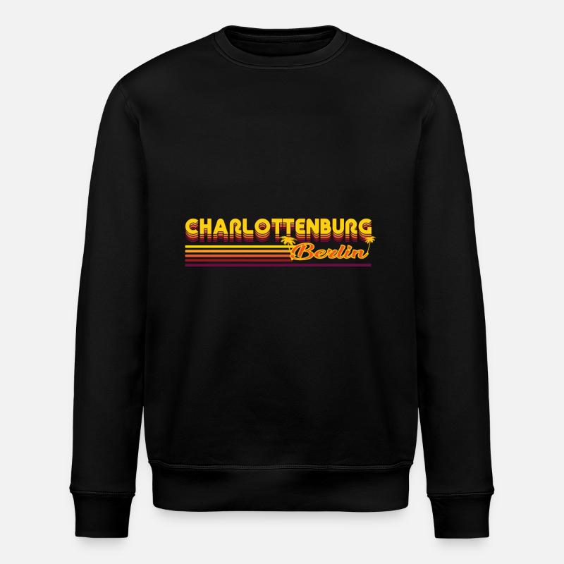 cool Charlottenburg Berlin district design - Stanley/Stella ROLLER Unisex Organic Sweatshirt - black