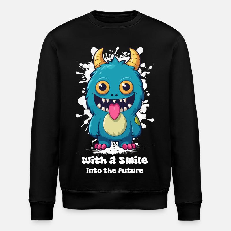 Sourire de monstre - Sweat bio ROLLER Stanley/Stella Unisexe - noir