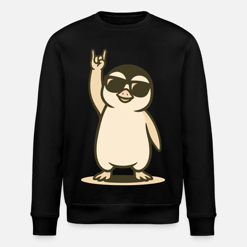 Polar Rocker Chick - Stanley/Stella ROLLER Unisex Organic Sweatshirt - black