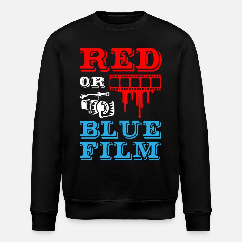 Red Or Blue Film - Stanley/Stella Unisex Bio-Sweatshirt ROLLER - Schwarz