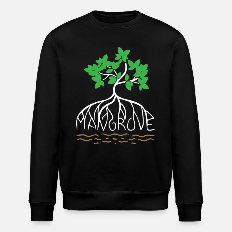 Mangrove Save World - Stanley/Stella Unisex Bio-Sweatshirt ROLLER - Schwarz