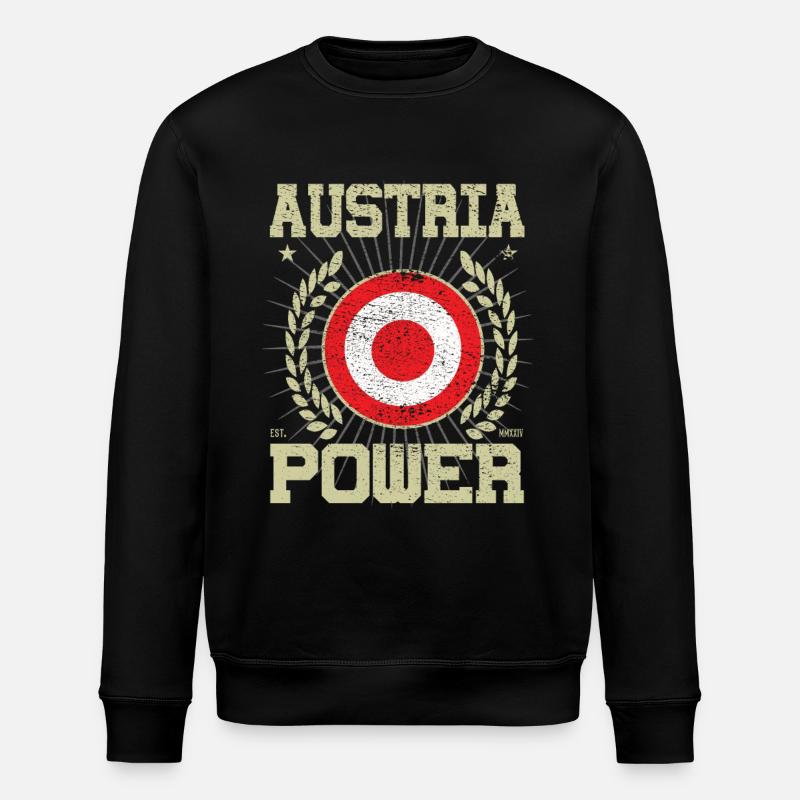Cool Austria Design - Stanley/Stella ROLLER Unisex Organic Sweatshirt - black