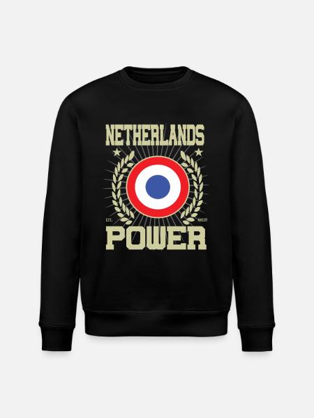 Cool Netherlands Design - Stanley/Stella ROLLER Unisex Organic Sweatshirt - black