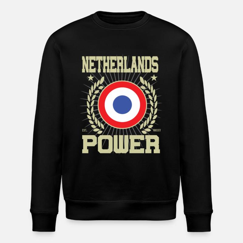 Design cool des Pays-Bas - Sweat bio ROLLER Stanley/Stella Unisexe - noir