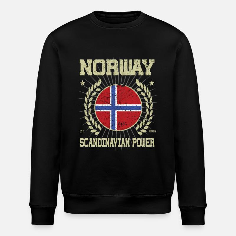 Design Cool Norvège - Sweat bio ROLLER Stanley/Stella Unisexe - noir