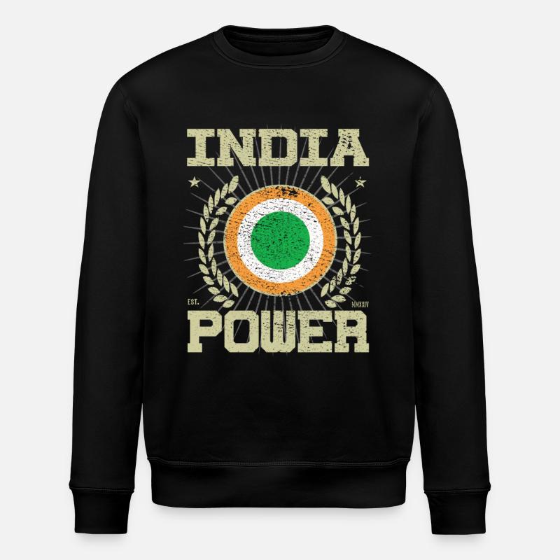 Design de l’Inde cool - Sweat bio ROLLER Stanley/Stella Unisexe - noir