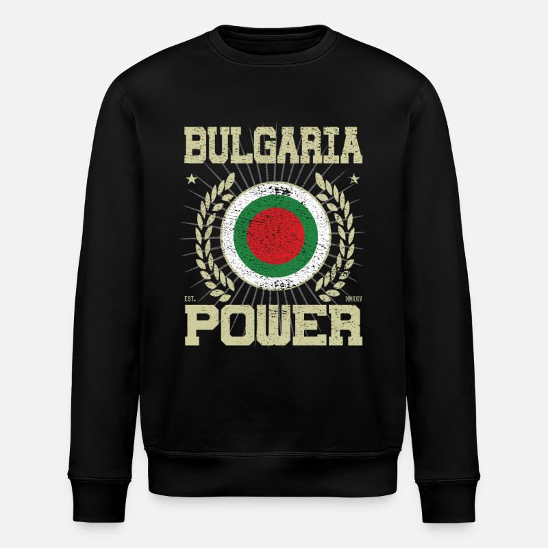 Design Cool Bulgarie - Sweat bio ROLLER Stanley/Stella Unisexe - noir