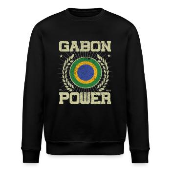 Cool Gabon, Design - Sweat bio ROLLER Stanley/Stella Unisexe - noir - Devant - Nik (191cm)