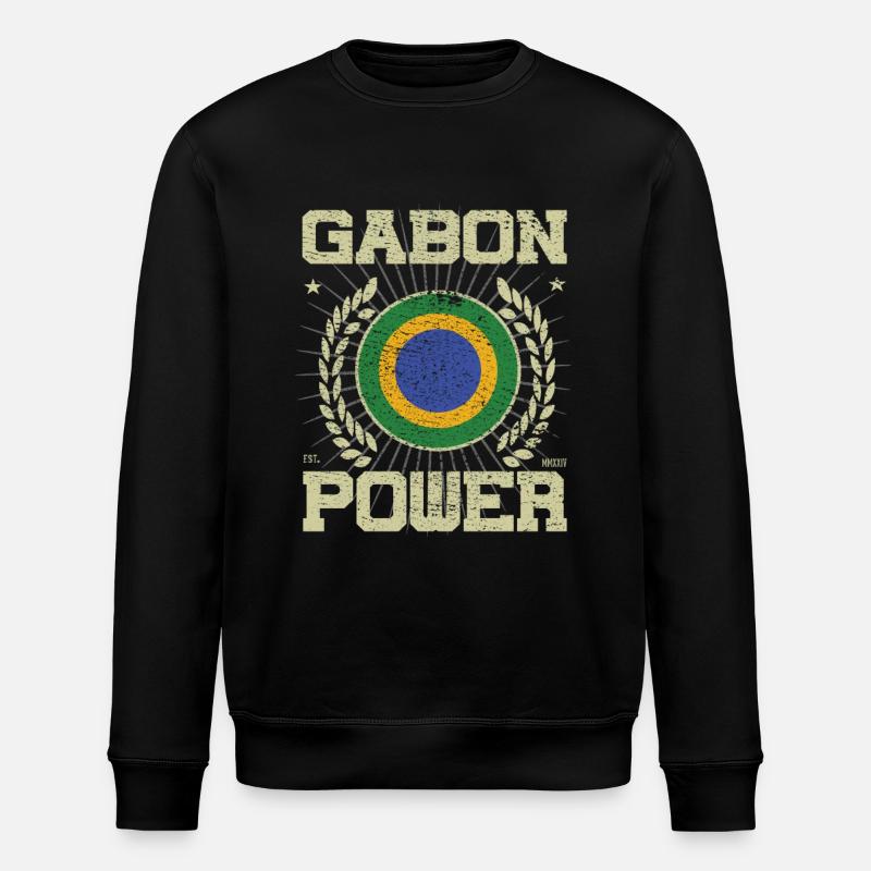 Cool Gabon, Design - Sweat bio ROLLER Stanley/Stella Unisexe - noir