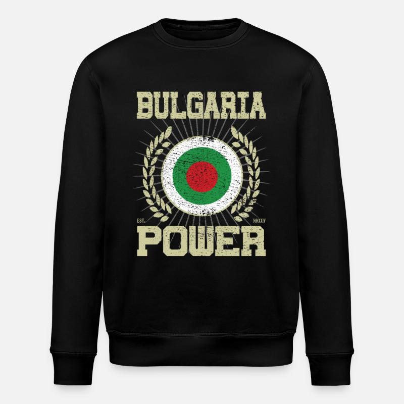 Cooles Bulgarien, Design - Stanley/Stella Unisex Bio-Sweatshirt ROLLER - Schwarz