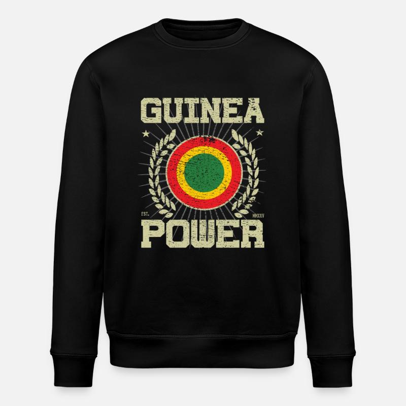 Cooles Guinea Design - Stanley/Stella Unisex Bio-Sweatshirt ROLLER - Schwarz