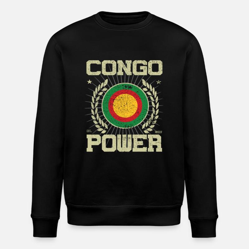 Cool Congo Design - Sweat bio ROLLER Stanley/Stella Unisexe - noir