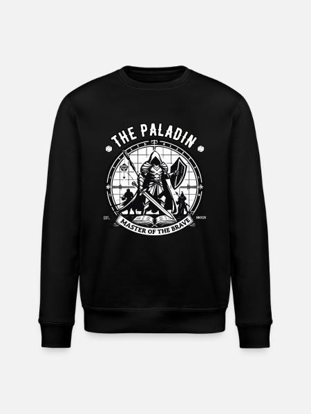 Rollespil Paladin-design til rollespilleren - Stanley/Stella økologisk unisex-sweatshirt ROLLER - sort