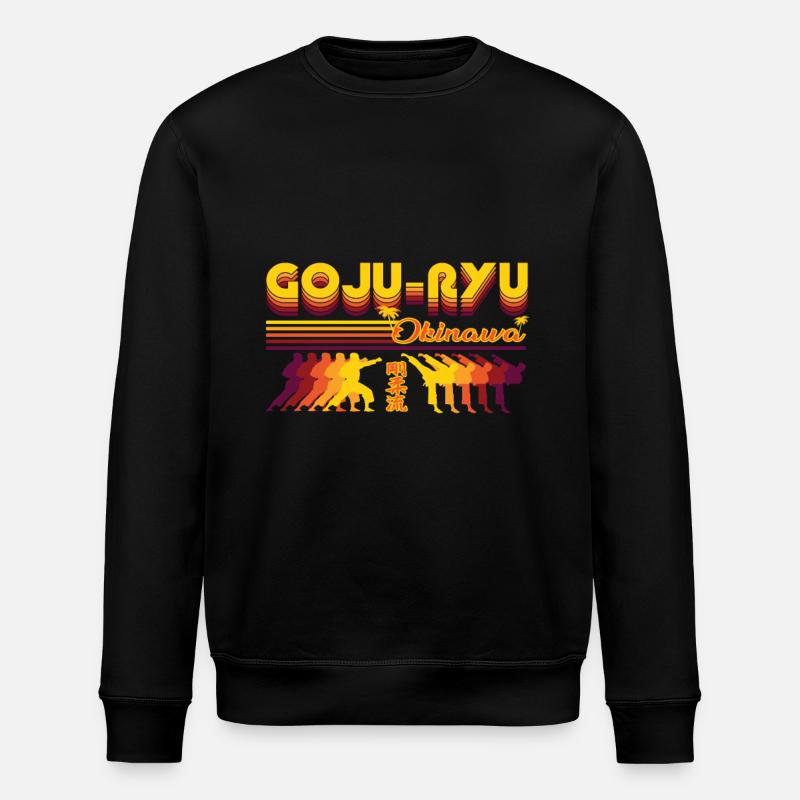 Goju-Ryu Karate Retro Design - Stanley/Stella Unisex Bio-Sweatshirt ROLLER - Schwarz