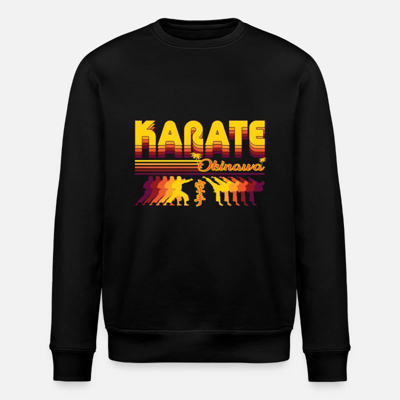 Design rétro de karaté cool - Sweat bio ROLLER Stanley/Stella Unisexe - noir