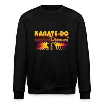 Design rétro cool de karaté-do - Sweat bio ROLLER Stanley/Stella Unisexe - noir - Devant - Nik (191cm)