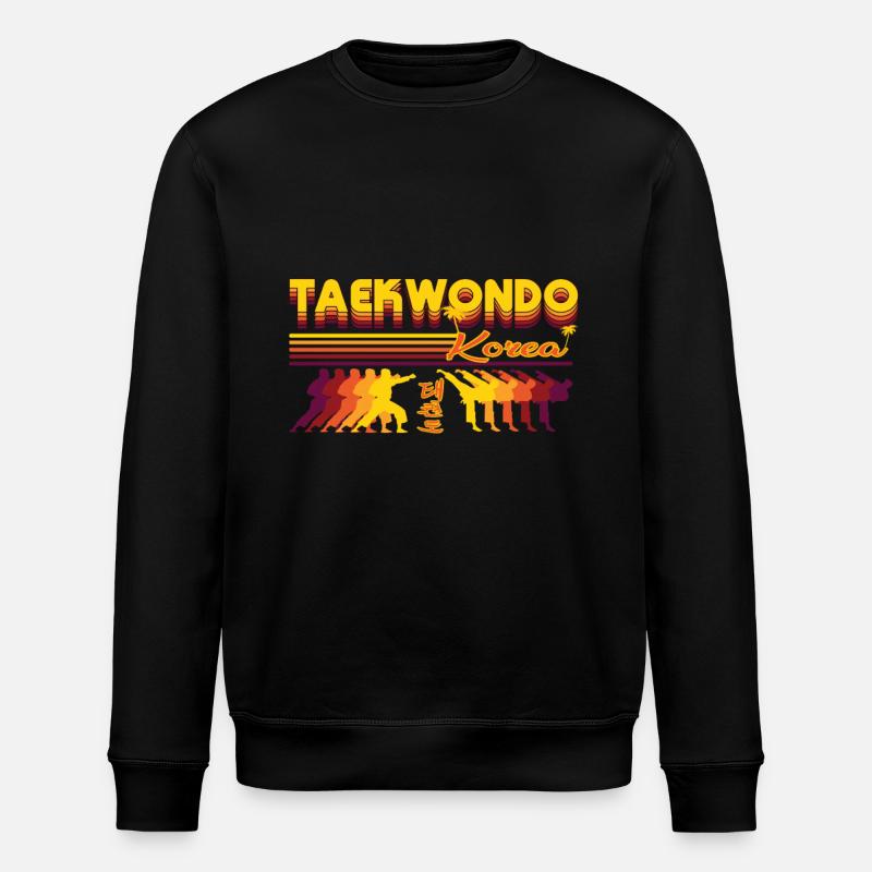 Design de taekwondo rétro cool - Sweat bio ROLLER Stanley/Stella Unisexe - noir