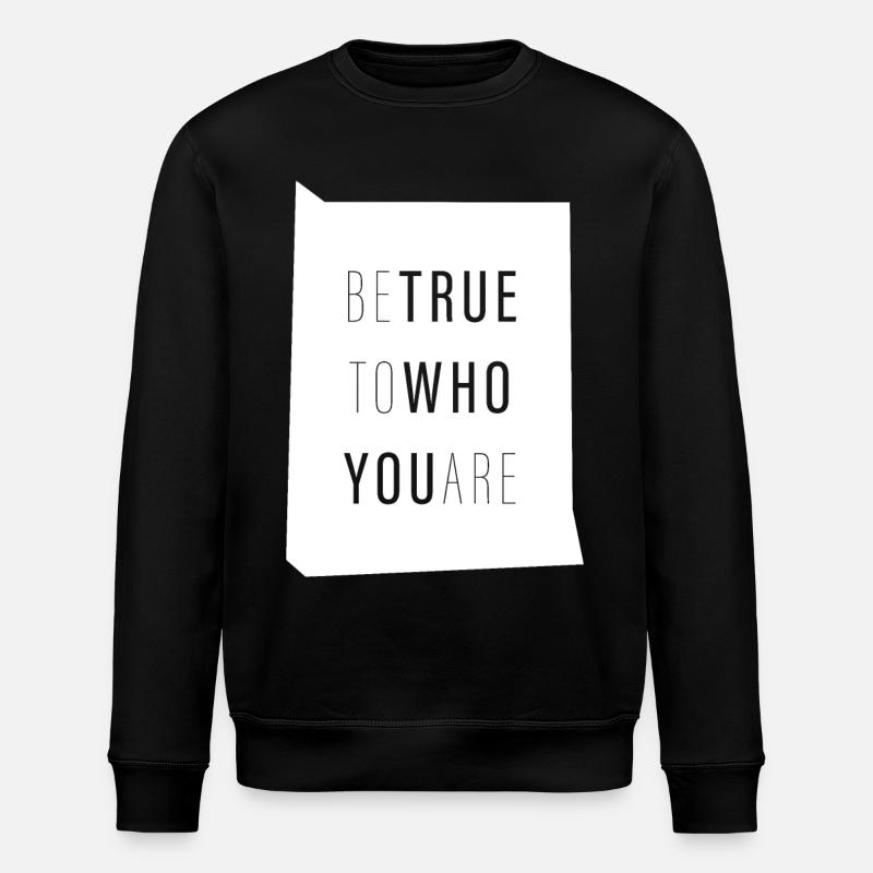 Wahr sein - Stanley/Stella Unisex Bio-Sweatshirt ROLLER - Schwarz