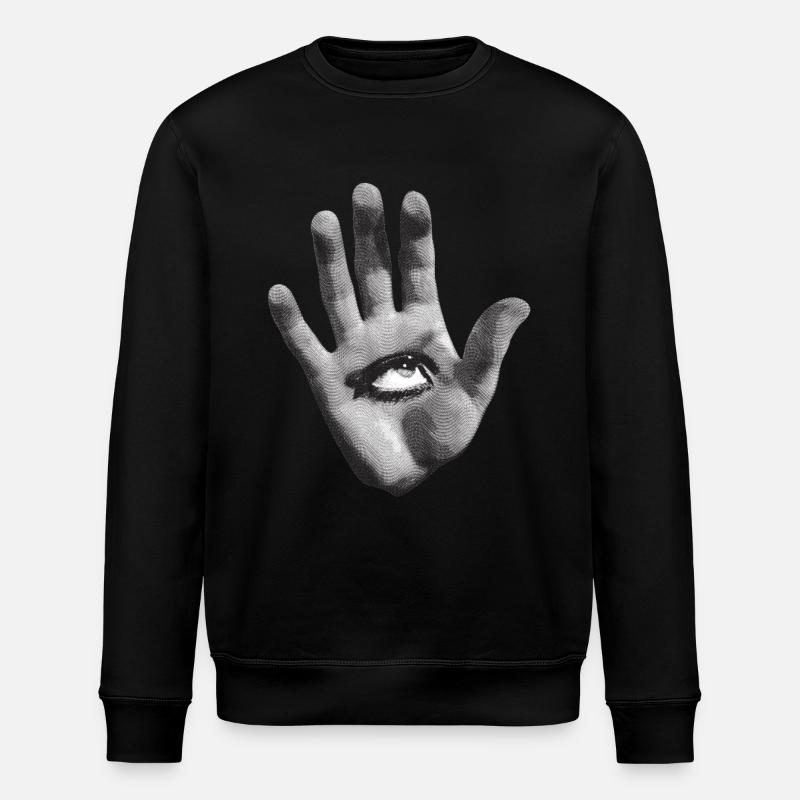 Mystical Aquarel - Stanley/Stella Unisex Bio-Sweatshirt ROLLER - Schwarz