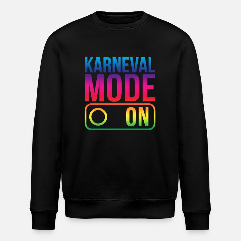 Karneval Mode On Fasching Fasnet - Stanley/Stella ROLLER Unisex Organic Sweatshirt - black