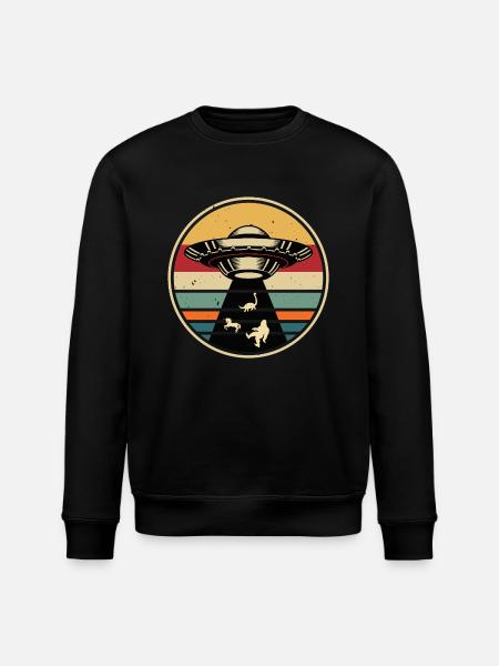 UFO-Bigfoot Nessie Einhorn - Stanley/Stella Unisex Bio-Sweatshirt ROLLER - Schwarz
