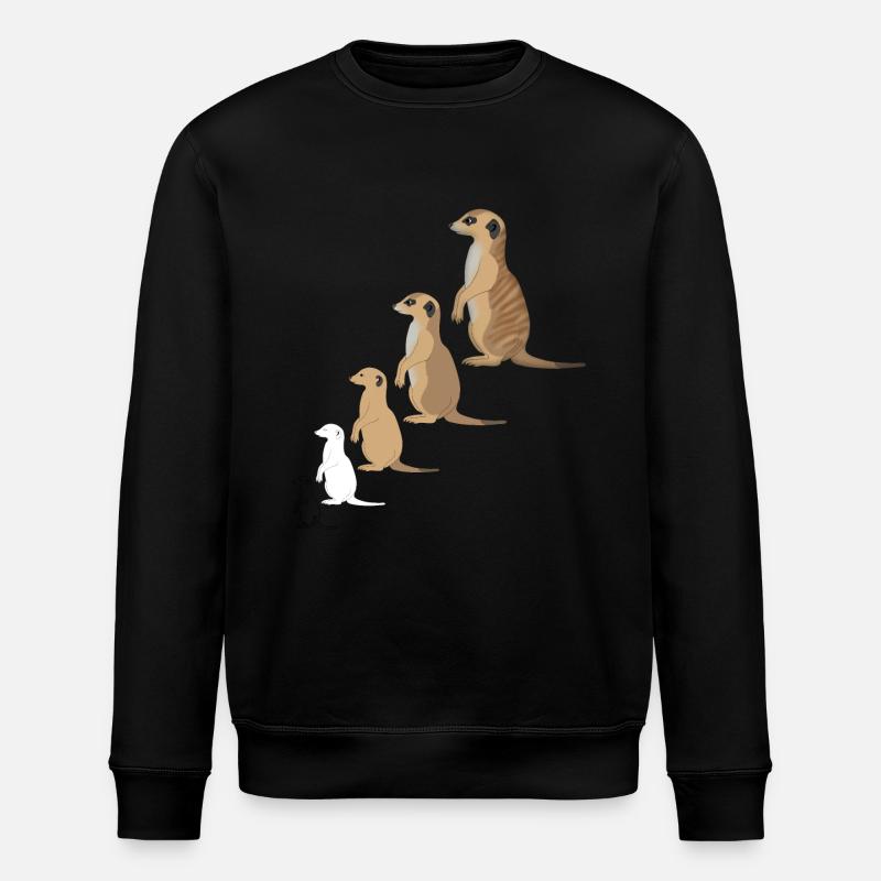 w_erdmaennchen - Stanley/Stella ROLLER Unisex Organic Sweatshirt - black