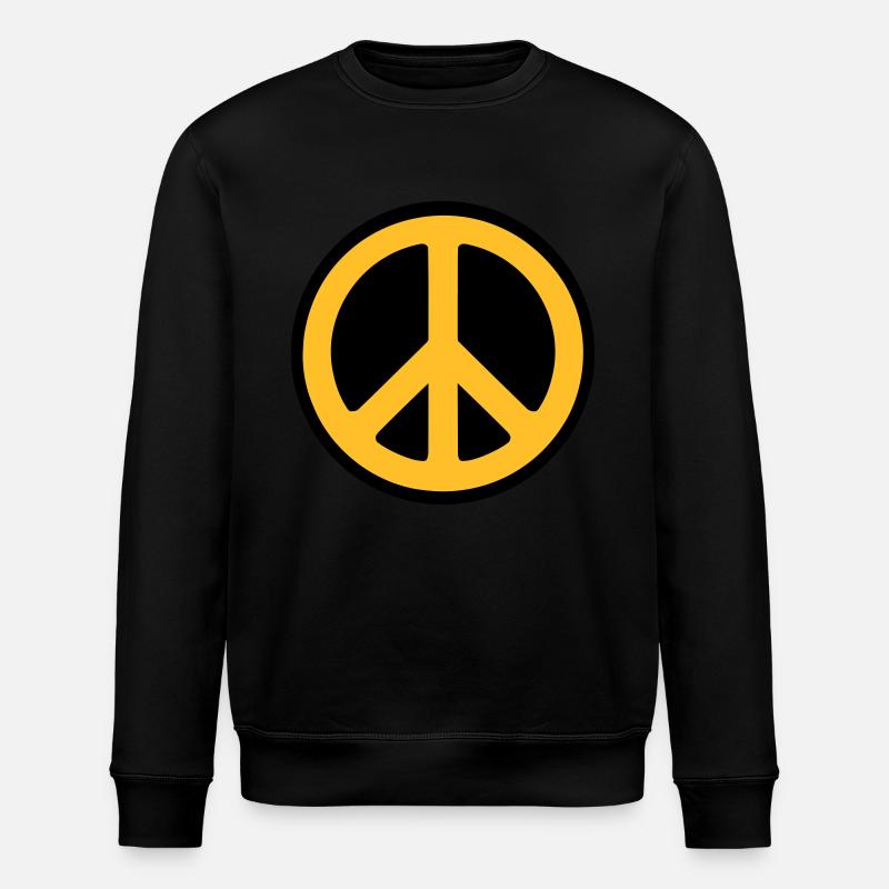 Peace - Frieden - Stanley/Stella Unisex Bio-Sweatshirt ROLLER - Schwarz