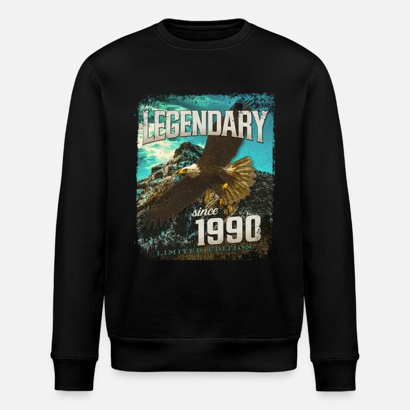 Legendary since 1990 - Stanley/Stella ROLLER Unisex Organic Sweatshirt - black