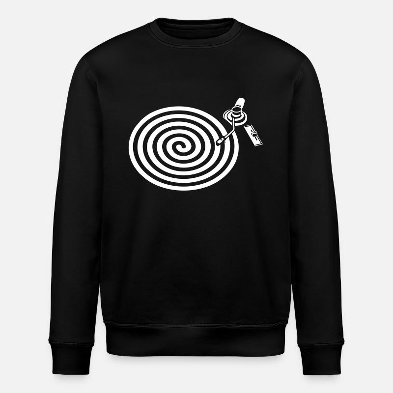 spirale de vinyle plateau tournant - Sweat bio ROLLER Stanley/Stella Unisexe - noir