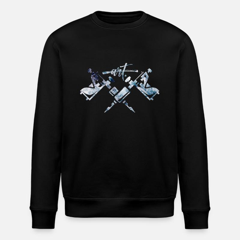Tattoo ist Kunst - Stanley/Stella Unisex Bio-Sweatshirt ROLLER - Schwarz