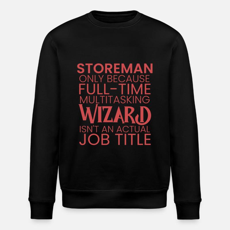 Storeman multitasking Wizard - Stanley/Stella ROLLER Unisex Organic Sweatshirt - black