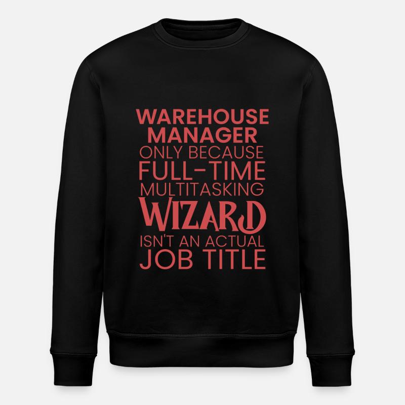 Warehouse Manager multitasking Wizard - Stanley/Stella Unisex Bio-Sweatshirt ROLLER - Schwarz