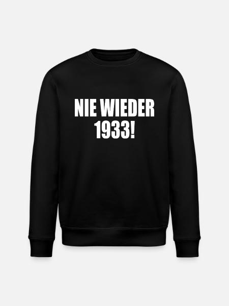 Plus jamais 1933 - Sweat bio ROLLER Stanley/Stella Unisexe - noir