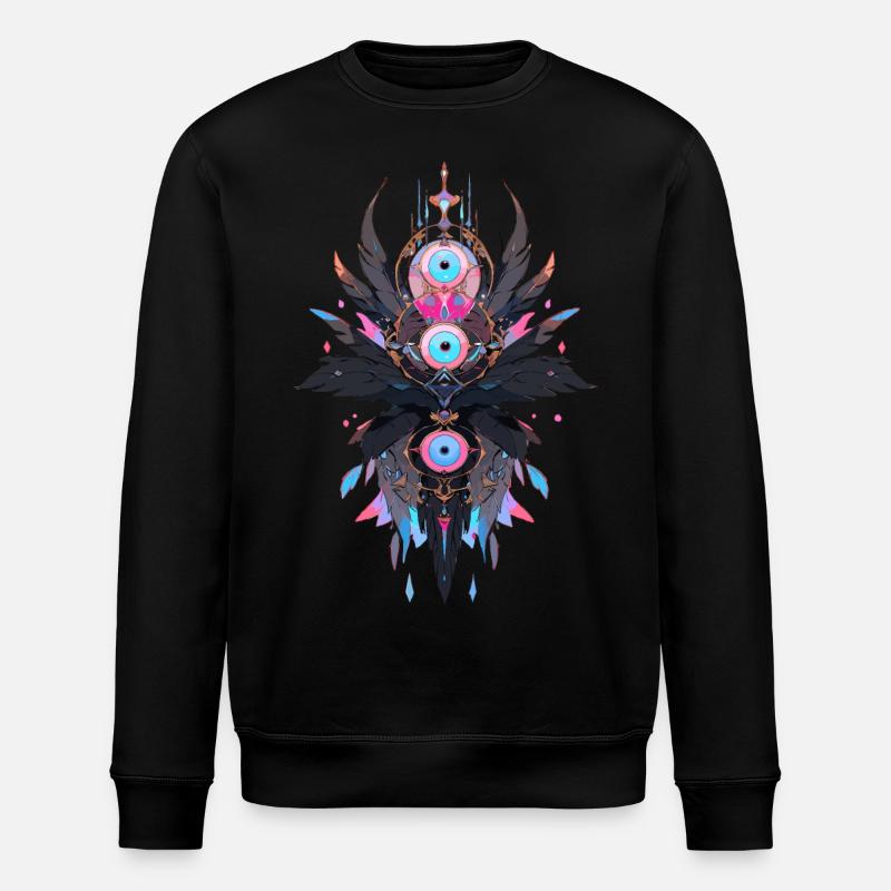 Dreamcatcher #9 - Stanley/Stella ROLLER Unisex Organic Sweatshirt - black