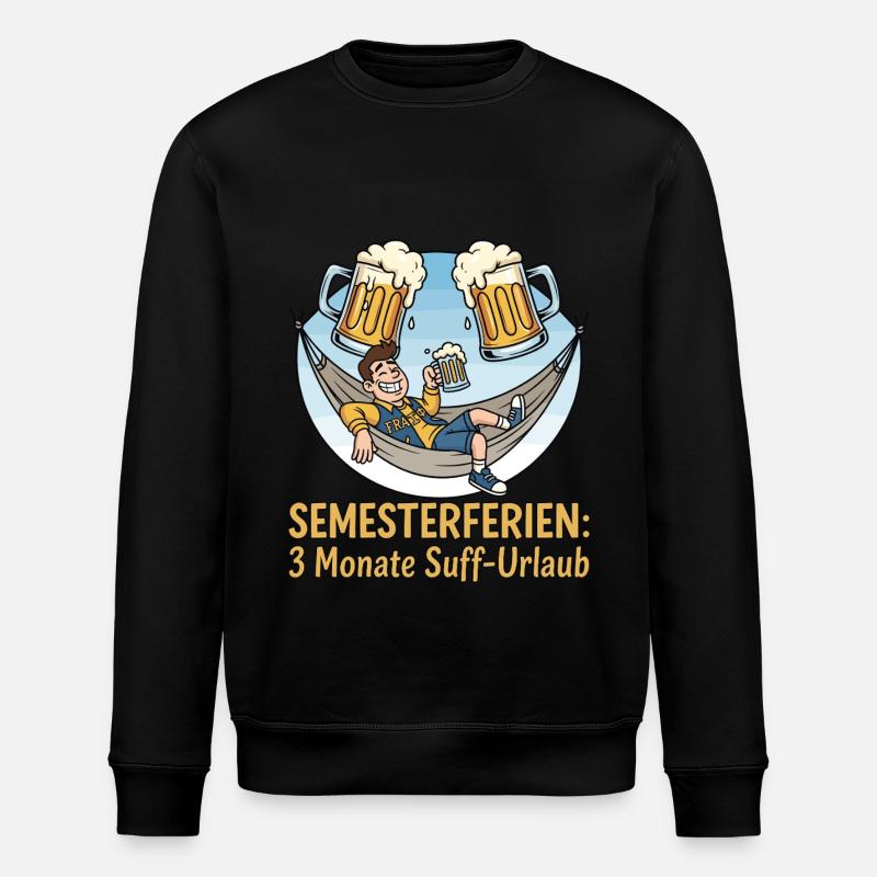 Vacances semestrielles : Vacances alcoolisées - Sweat bio ROLLER Stanley/Stella Unisexe - noir