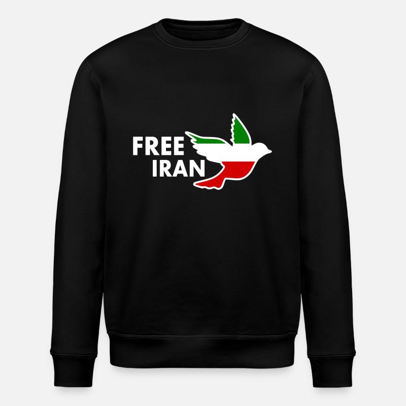 Free iran - Stanley/Stella Unisex Bio-Sweatshirt ROLLER - Schwarz